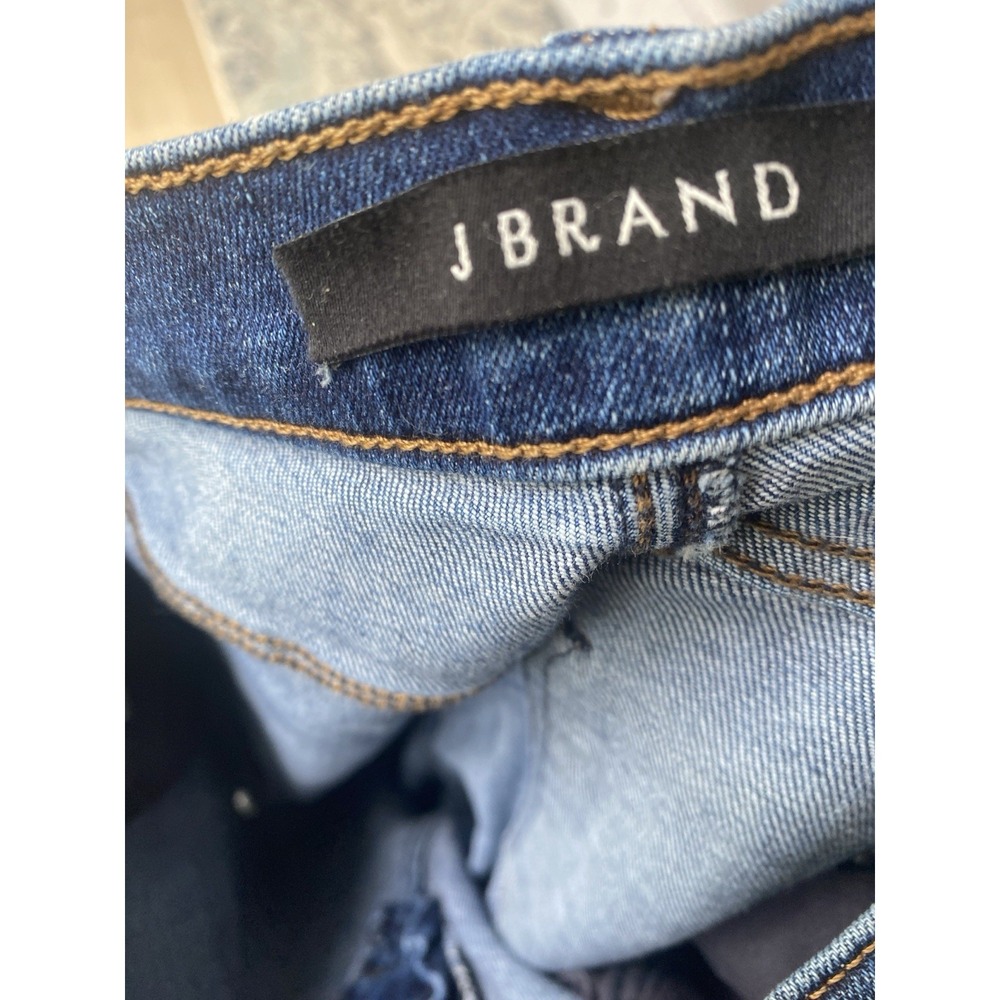 J Brand Selena Bootcut Crop Raw Hem Denim Blue Indigo Jeans Size 26 - Picture 3 of 5